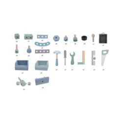 Houten Werkbank Little Dutch Met Gereedschap 11 Houten Werkbank Little Dutch Met Gereedschap -Speel Actief Verkoop little dutch 4448 houten werkbank 3