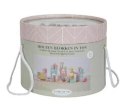 Little Dutch Houten Blokkenton Rose LittleDutch -Speel Actief Verkoop little dutch 4412 roze houten blokken in ton 1 1