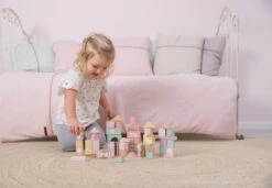 Little Dutch Houten Blokkenton Rose LittleDutch -Speel Actief Verkoop little dutch 4412 roze houten blokken in ton 3