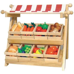 Winkeltje / Marktkraam (tafelmodel) -Speel Actief Verkoop marktkraam santoys f5139 1 1