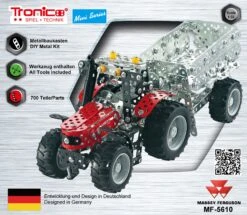 Tronico Mini Massey Ferguson MF5610 Met Aanhangwagen โ 1 : 32