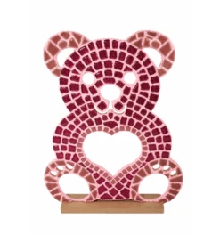 Mozaiekpakket Rose Beer -Speel Actief Verkoop mozaiekpakket roze beer 1