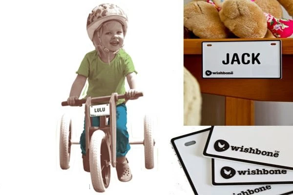 Naamplaatje Wishbonebike Met Letterstickers 4 Naamplaatje Wishbonebike Met Letterstickers - Afbeelding 2