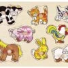 Noppenpuzzel Boerderijdieren -Speel Actief Verkoop noppenpuzzel boerderijdieren goki 57873