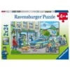 Onderweg Met Een Politieagent Puzzelbox Ravensburger 2×24 Stukjes -Speel Actief Verkoop onderweg met een politieagent puzzelbox ravensburger