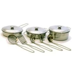 Pannenset RVS -Speel Actief Verkoop pannenset rvs simply 1