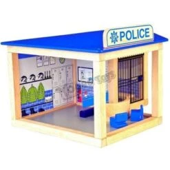 Pintoy Houten Politiebureau -Speel Actief Verkoop politie bureau pintoy 10584 1 1