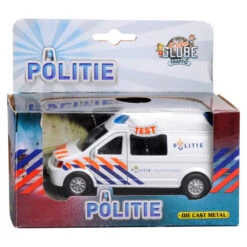 Politiebus, Pull Back Met Licht En Geluid. -Speel Actief Verkoop politiebus kidsglobe 510711 1 1