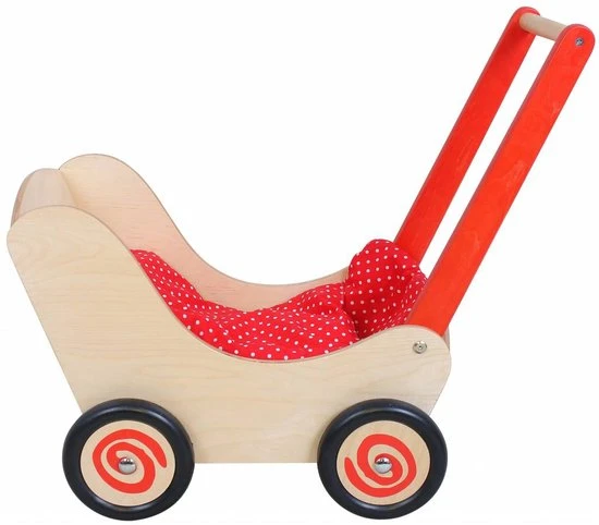 Poppenwagen Simply For Kids Classic Rood 3 Poppenwagen Simply For Kids Classic Rood