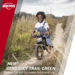 BERG BIKY Trial Groen Loopfiets 12 Inch Handrem -Speel Actief Verkoop preview 1080x1080 Insta FB BERG Biky Trail Green