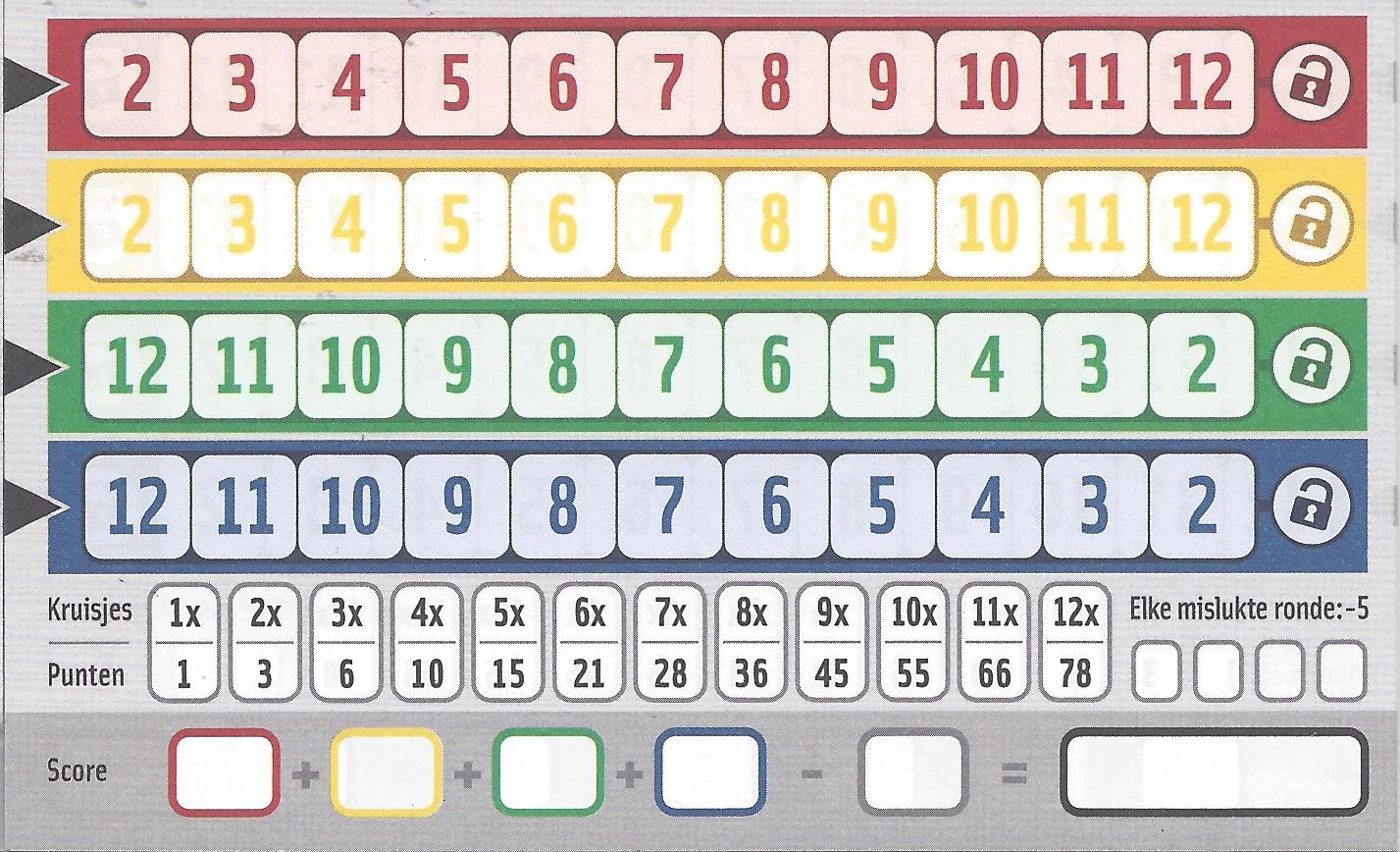 Qwixx – Kaartspel 5 Qwixx – Kaartspel - Afbeelding 3