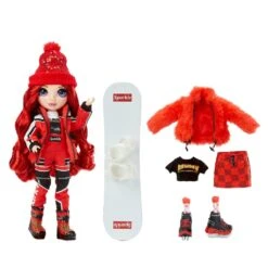 Uitgelichte producten -Speel Actief Verkoop rainbow high fashion winter break doll ruby anderson 1