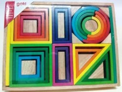 Goki 58655 Bouwstenenset Regenboog In Houten Kist -Speel Actief Verkoop regenboog bouwblokken goki 58655 1 1