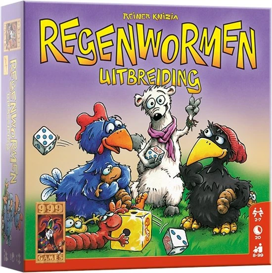 Regenwormen Uitbreiding Dobbelspel 4 Regenwormen Uitbreiding Dobbelspel - Afbeelding 2