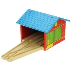 BigJigs BJT160 Rail Remise Voor 2 Treinen -Speel Actief Verkoop remise voor 2 treinen bigjigs bjt123 1