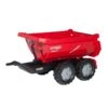 RollyToys Halfpipe-trailer Krampe Tandemas Aanhangwagen -Speel Actief Verkoop rolly toys rollyhalfpipe trailer krampe rood 123230