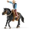 Schleich 41416 Western Cowboy In Het Zadel Farm World -Speel Actief Verkoop schleich 41416 westerncowboy in het zadel