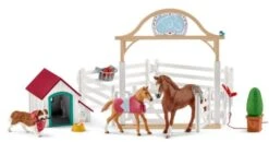 Schleich 42458 Hannah’s Paarden-gastenverblijf Met Hondenhok -Speel Actief Verkoop schleich 42458 hannas paarden gasten verblijf met hondenhok 6