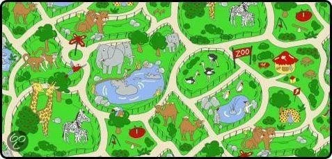 Speelkleed Dierentuin Speeltapijt 95×200 Cm Speelmat 4 Speelkleed Dierentuin Speeltapijt 95×200 Cm Speelmat - Afbeelding 2
