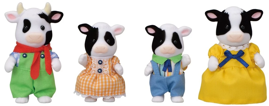 Sylvanian Families Friesian Cow Family SF5618 4 Sylvanian Families Friesian Cow Family SF5618 - Afbeelding 2