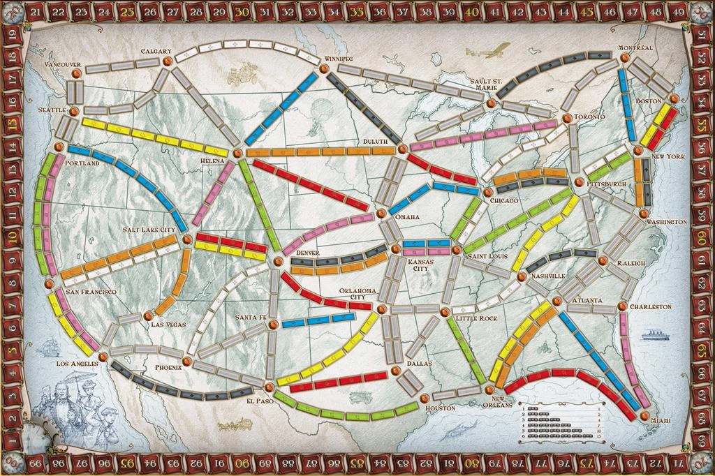 Days Of Wonder Ticket To Ride USA 4 Days Of Wonder Ticket To Ride USA - Afbeelding 2