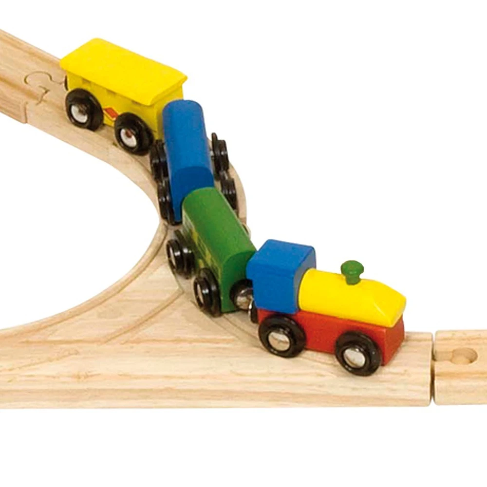 BigJigs BJT018 Houten Trein 124-delige Treinset Transport 5 BigJigs BJT018 Houten Trein 124-delige Treinset Transport - Afbeelding 3