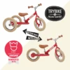 Trybike Steel Red 2-in-1 Loopfiets Vintage Rood -Speel Actief Verkoop trybike vintage rood 2