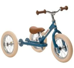 Trybike Steel Blue 2-in-1 Loopfiets Vintage -Speel Actief Verkoop trybike vintage steel 2 in 1 loopfiets blauw 1