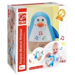 Muziek Tuimelaar Pinguin – Hape Music Wobbler -Speel Actief Verkoop tuimelaar pinguin hape e0331 pinguin music wobbler 3