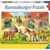 Ravensburger Vakantie Op De Manege Kinder-Puzzel 2 X 12 Stukjes -Speel Actief Verkoop vakantie op de manege puzzel ravensburger