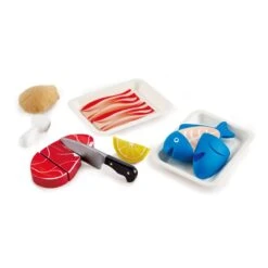 Vlees En Vis – Hape Tasty Proteins -Speel Actief Verkoop vis envlees hape e3155 tasty proteins 1
