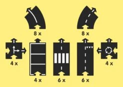 WayToPlay King Of The Road Rubber Flexibele Autobaan 40-dlg -Speel Actief Verkoop waytoplay king of the road flexibele autobaan 1 1