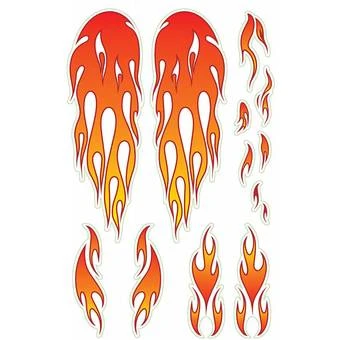 Wishbonebike Stickerset Flames 3 Wishbonebike Stickerset Flames
