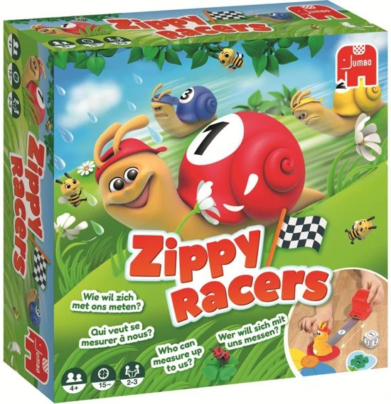 Jumbo 19708 Zippy Racers Kinderspel 4 Jumbo 19708 Zippy Racers Kinderspel - Afbeelding 2